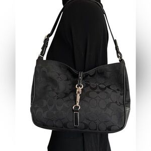 COACH Hampton Signature Clip Shoulder Bag